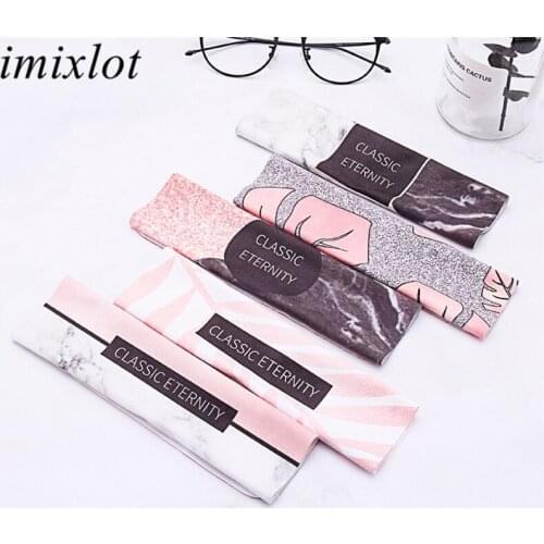 Imixlot 5pcs Simple Exquisite Marble Pattern Glasses Lens Wipes Cloth for Unisex Camera Computer Chamois Microfiber Cloth