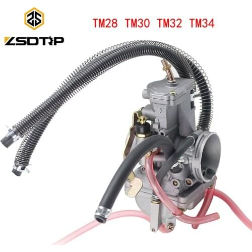 ZSDTRP Carburetor Kit For Mikuni TM28 TM30 TM32 TM34 ATV Motorcycle Yamaha DT200S TMX30 Flat Slide Carburetor