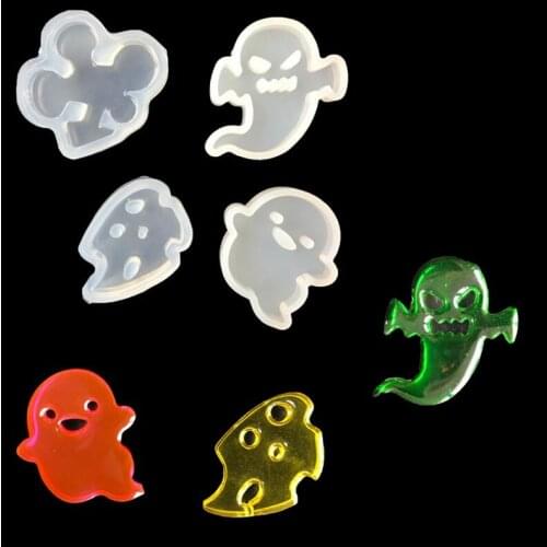 1 piece cute ghost DIY Pendant epoxy resin molds Dried Flower Specimen Make Jewelry Accessories Tools resin molds for jewelry