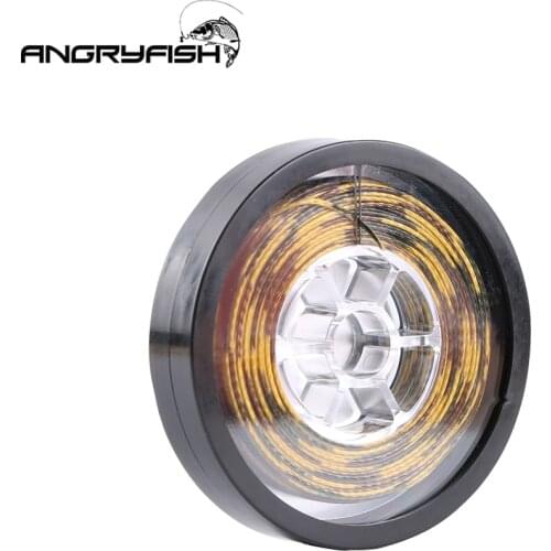 Angryfish 15m Carp fishing line Coated Hook Link Skin Line 15LB/25LB/35LB