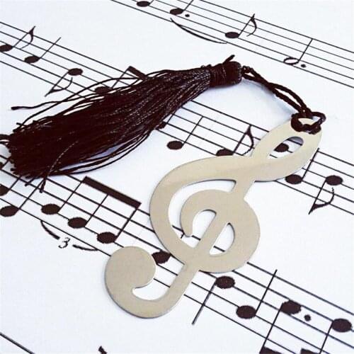 Hot Selling Newest Music Note Alloy Bookmark Novelty Ducument Book Marker Label Stationery Allus Wedding Favors 20Pcs/Lot