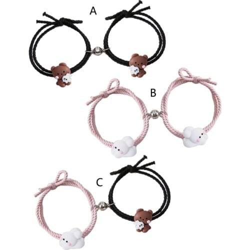 Magnetic Couples Bracelets Primose Bracelet Couple BFF Jewelry Gifts Set for Reunion Teens Girls Lovers T21F