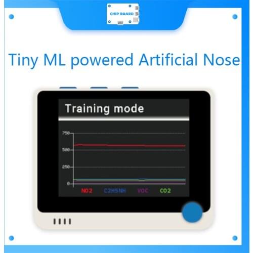 Tiny ML powered Artificial Nose Project kit with Wio Terminal