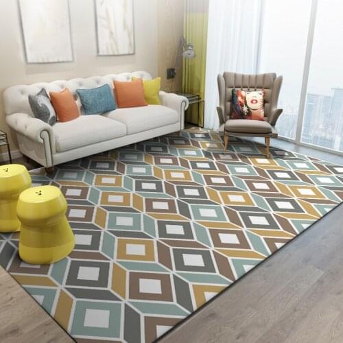 Fashion Nordic style Carpets For Living Room Sofa Coffee Table Bedside Antiskid Mat Bedroom Home Area Rug Baby Play Crawl Carpet