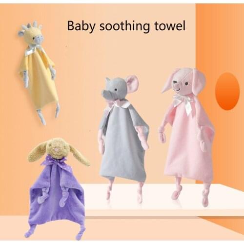 Baby Infant Animal Soothe Appease Towel Soft Plush Comforting Toy Pacify Towel Appeasing Towel Soothing Towel Baby Plush Doll