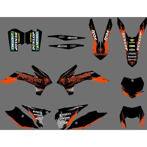 NICECNC Motorcycle Matching Team Graphic Decal Kit For KTM 125 200 250 300 350 450 500 EXC EXCF XCW XCF XCFW 2014 2015 2016