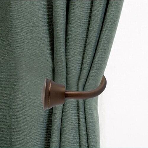 Set of 2 Metal Curtain Holdbacks Wall Mounted Drapery Tiebacks Decorative Window Treatment Holdbacks for Bedroom