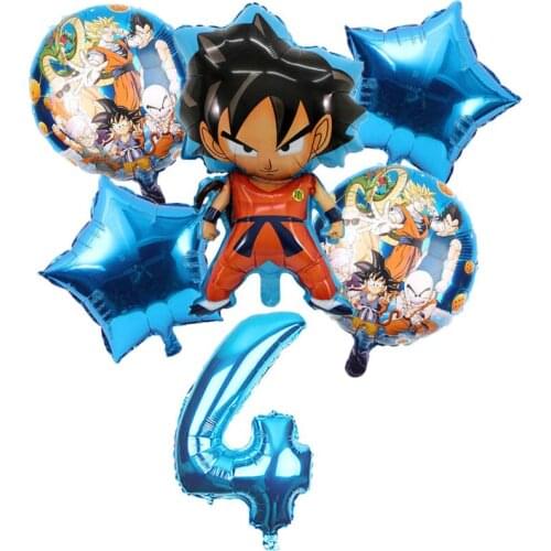 Bandai Dragon Ball Theme Childrens Happy Birthday Party Decoration Sun Wu Air Ball Set gender reveal baby shower balloons