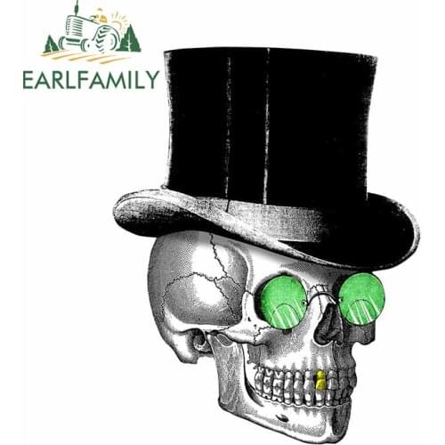 EARLFAMILY 13cm x 10.3cm for Top Hat No Tails Car Stickers Scratch-proof Window Personality Decal Graphics for Vehicle Bumper