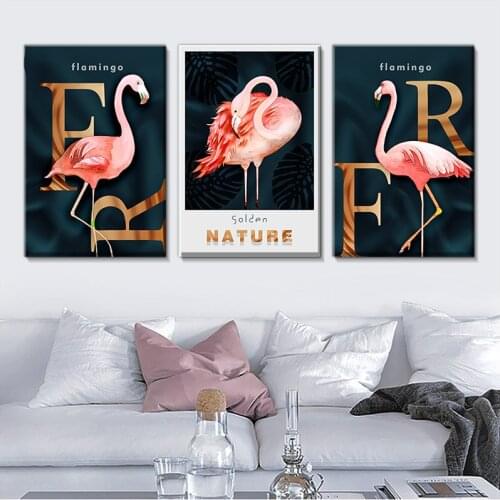 Wall Decoration, Fire Bird Poster, Letter Canvas Painting, Modern Aesthetic Animal Painting, Family Gifts, Club Decoration 50x70