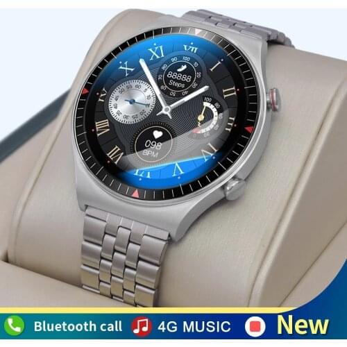 New Smart Watch Men 4G Memory Music Bluetooth Call TWS Headset Full Touch Recording T_7 Smartwatch Multi-Mode Sports