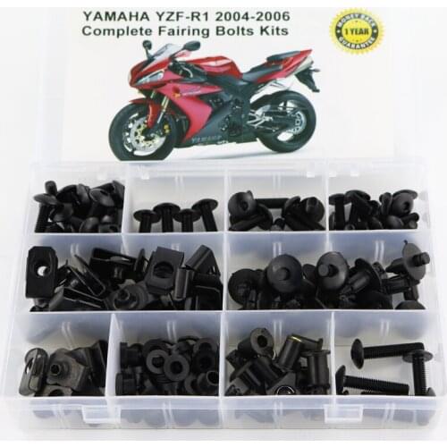 Fit For Yamaha YZF-R1 R1 2004 2005 2006 Motorcycle Accessories Complete Fairing Bolts Kits Screws Clips Fastener Steel