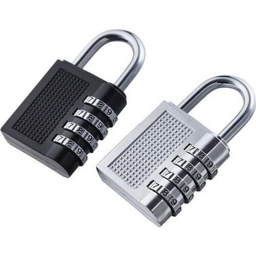 Quevinal 50pcs 4 Digit Combination Password Lock Zinc Alloy Security Lock Suitcase Luggage Lock Cupboard Cabinet Locker Padlock