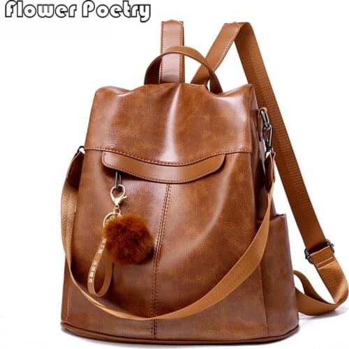 Women Leather Backpacks High Quality Female Vintage Backpack Large Capacity Men Travel Bag Students School Laptop Bags Mochilas