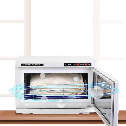 18L Towel Heating Disinfection Cabinet Beauty Salon Steam Wet Towel Heating UV Towel Warmer Spa Household Sterilization Box
