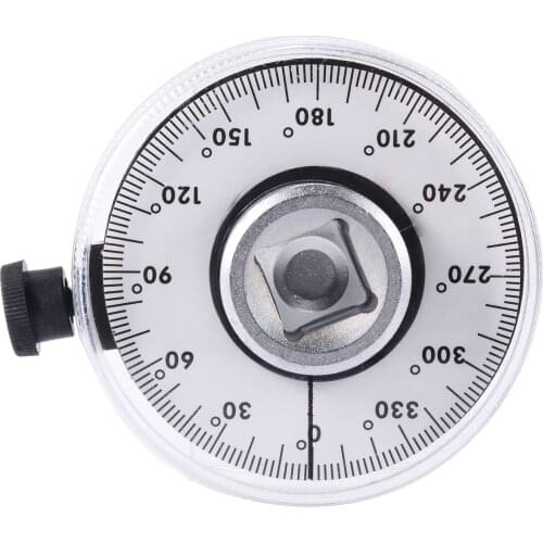 1/2" Inch Drive Torque Angle Gauge Male And Female Square Drive Torque Wrench Angle 360 degree scale Car Repair Hand Tool