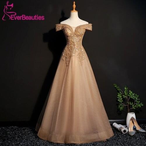 Evening Dresses Long 2020 Sweetheart Tulle Appliques Beading Elegant Party Gowns Evening Gowns Robe De Soiree Long Gown Evening