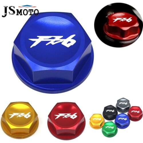 Motorcycle CNC Steering Stem Nut Head Screw Cap & Rear Wheel Axle Nut Screw Cover For Yamaha FZ6 fz6 Fazer600 2004-2012