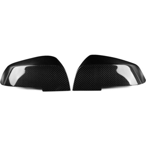 2Pcs Rearview Mirror Cover Replacement Protective Carbon Fiber Left Right Side Mirror Cap Case for BMW F20 E84 F22 F30 F32 F33
