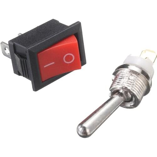 2pcs Mini Rocker Snap-in Switch Chainsaw On/Off Stop Starter Toggle Switch 4500/5200/5800/45/52/58cc