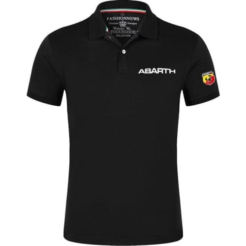 2021 new ABARTH Summer New Brand Shirt Cotton PrintColor Casual Short Slevess Fashion College Tshirt Custom Decal Tops J
