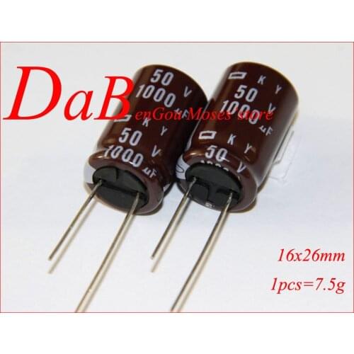 50v 1000uf 100% Original New NCC KY Audio Electrolytic Capacitor Radial 16x25mm +/- 20% Capacitance