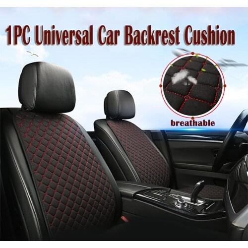 Large Size Flax Car Seat Cover Protector Linen Front or Rear Seat Back Cushion Pad Mat Backrest for Auto Interior Truck SUV Van