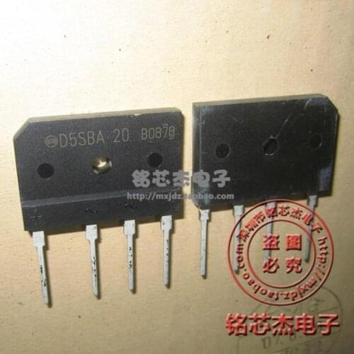 10pcs D5SBA20 D5SBA 200V 6A Bridge Rectifier General purpose rectifier New Original IC