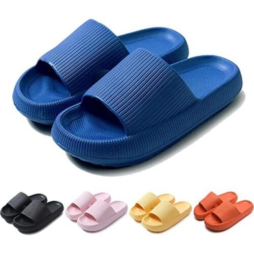 Slippers Indoor Home Slippers Sole EVA Summer Beach Outdoor Slides Male& Female Non-slip Slipper Platform Mules Shoes Flats 2021
