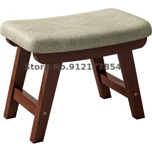 Home Solid Wood Low Stool Creative Living Room Small Stool Simple And Modern Shoe Stool Net Red Shoe Replacement Small Bench