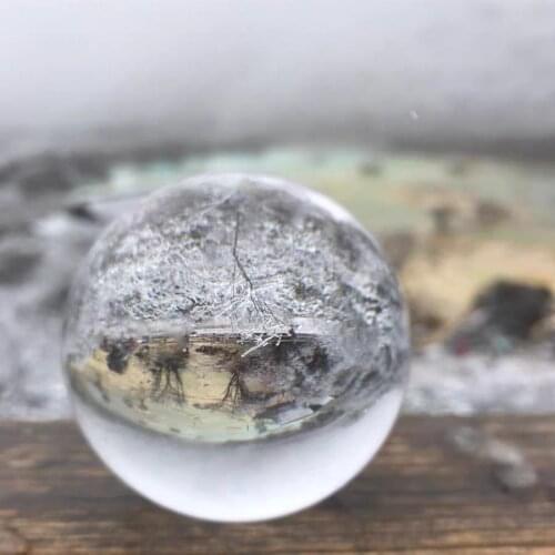 Crystal Ball Large Transparent Lucky Rainbow Photo Clear Glass Crystal Ball Lensball Artificial Crystal Healing Decorative Balls