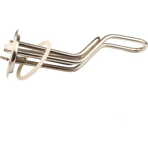 105mm cap 220v 1500w electric heating element tube with 2 temperature control hole stainless steel electric water heater parts