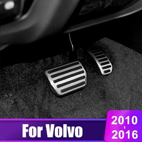 Stainless Steel Car Accelerator pedal Brake pedals Cover For VOLVO XC60 S60 V60 V70 S40 C30 S60L S80L C30 2010-20104 2015 2016