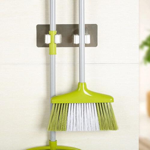 2020 New Hot Fashion Wall Mounted Mop Organizer Holder Brush Broom Hanger Storage Rack Kitchen bathroom Tools 4 Stylea