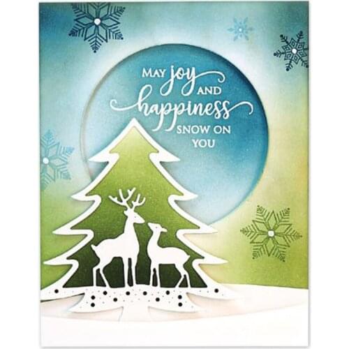 Christmas Tree Moose Metal Cutting Dies Stencils For DIY Scrapbooking Decorative Album Embossing Handcraft Die Cutting Template