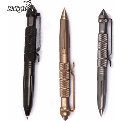 Outdoor Camping Hiking Tactical Pen Aviation Aluminum Anti-skid Portable Emergency Survival Tool