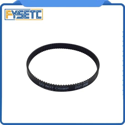 1pc 3D printer Belt Closed Loop Rubber GT2 Timing Belt 200-2GT-6 Teeth 100 Length 200mm Width 6mm For UM2 Ultimaker Slider