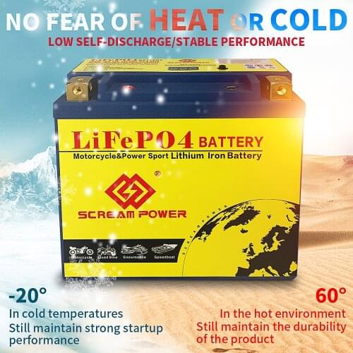 Scream power Motorcycle Batteries