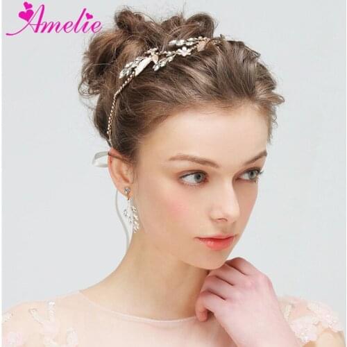 Wedding Headdress Delicate Marquise Stones Bridal Hair Vine and Earring Set Crystal Headbands Floral Prom Dress Decor Headpiece