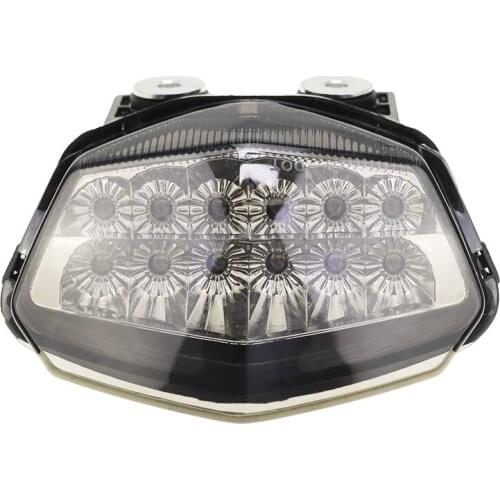 Motorcycle Rear Tail Light Brake Turn Signal Integrated LED Light Smoke For Kawasaki Ninja 250R Z250 ZX250R 2008 2009 2010-2012