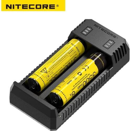 NITECORE UI1 UI2 Portable USB Li-ion Battery Charger Compatible with 26650 20700 21700 18650 14500 Battery for LED Flashlight