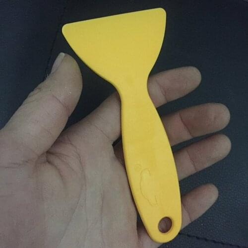 Yellow Plastic Small Scraper Car Film Tools Wiper Plate Glass Car Sticker Tools Film Scraper Car Film Tools Scraper