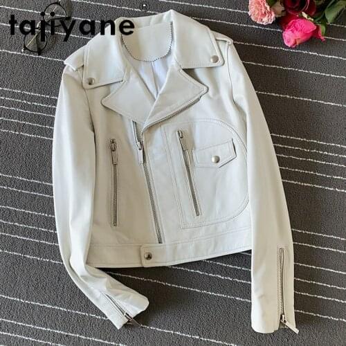 Genuine Real Spring Leather Jacket Women 100% Sheepskin Jackets Autumn Coat Women Clothes Korean Mujer Chaqueta TN2800