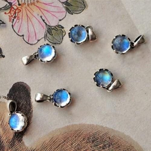 2018 Asg Bali Nepal India Nature Moonstone 925 Sterling Pendant For Women Elegant Fine Necklace&pendant Jewelry For Birthday