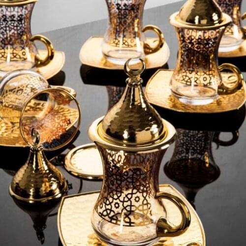 Golden Yellow Luxury Drop Tea Set