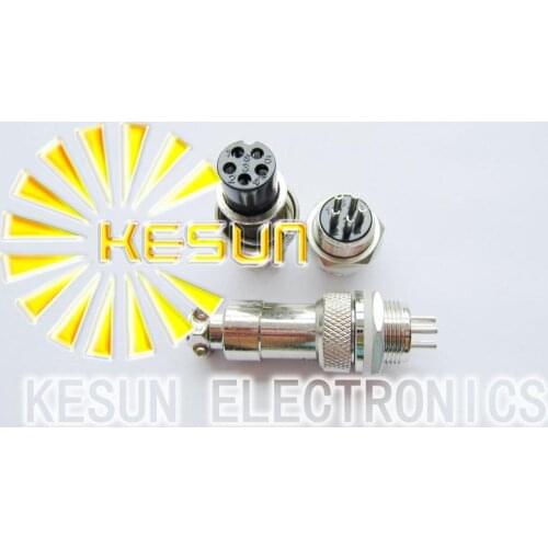 Free Shipping 10pair Male & Female Diameter 12mm Wire Panel Connector GX12 5P GX12-5 M12 circular connector Socket Plug