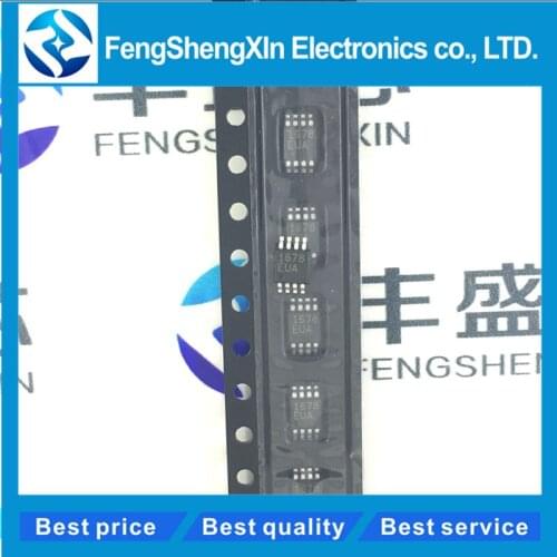 10pcs/lot MAX1678EUA 1678 MAX1678 1678EUA MSOP-8 1-Cell to 2-Cell, Low-Noise, High-Efficiency, Step-Up DC-DC Converter
