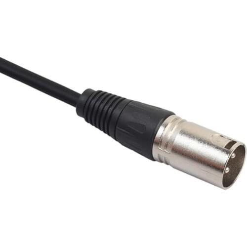 1x 3.5mm Male To XLR Male Microphone Audio Cable For Mixer Speaker Amplifier