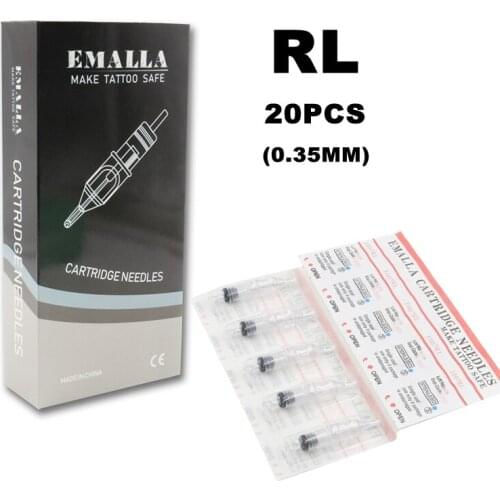 20pcs/box 0.35MM Tattoo Cartridge Needles Round Liner Tattoo Needles For Tattoo Supplies Free Shipping