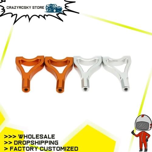 2x Alloy Rear Upper Suspension Arm For Rc Hobby Model Car 1/5 Hpi Baja 85402 RCAWD Hopup Parts a-Arm Upright Set